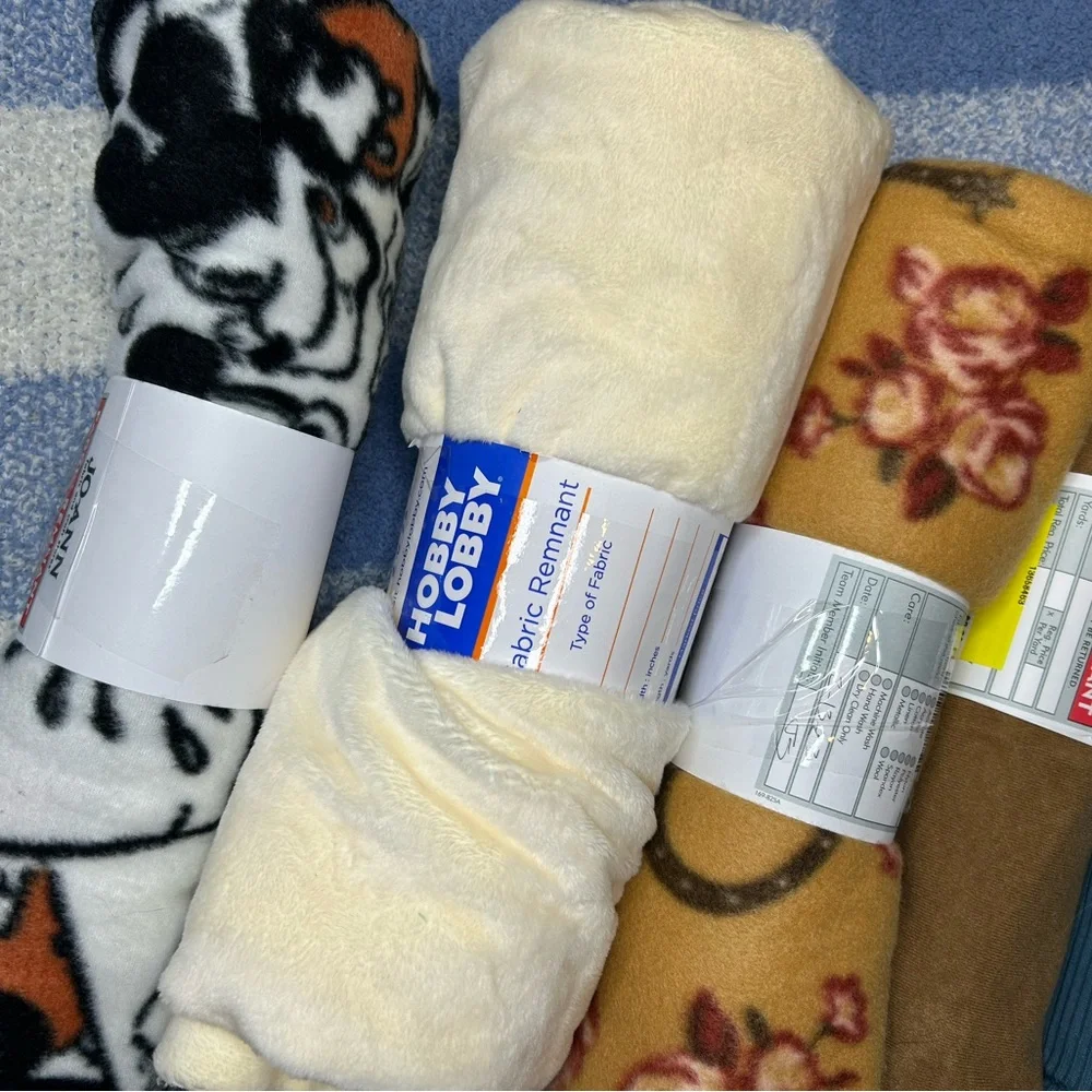 Fabric Scrap Bundle of 6 Multi Pack